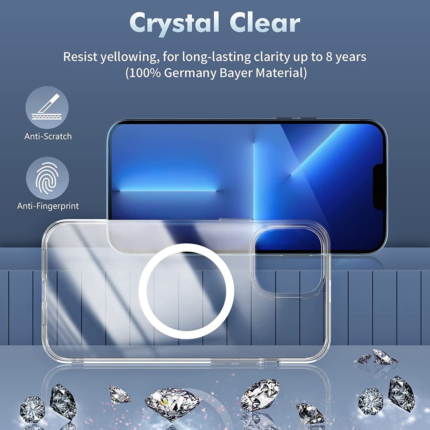 Crystal Clear Transparent Magsafe Back Case for iPhone 11 Pro