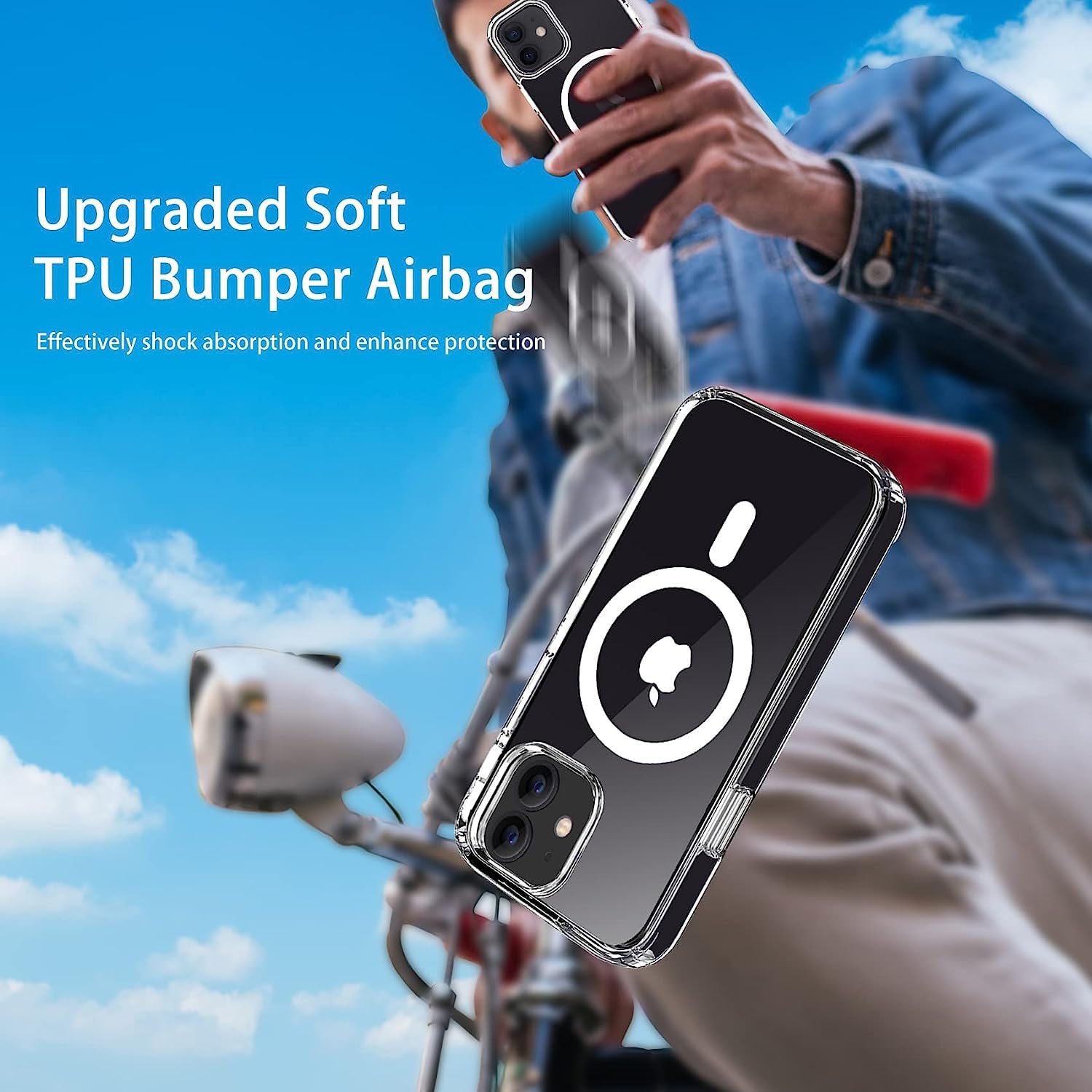 Crystal Clear Transparent Magsafe Back Case for iPhone 12 Pro