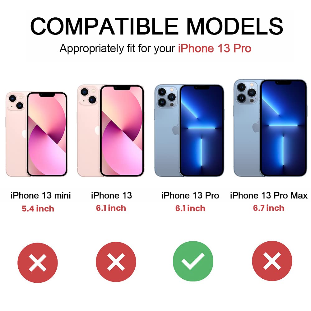 Crystal Clear Transparent Magsafe Back Case for iPhone 13 Pro