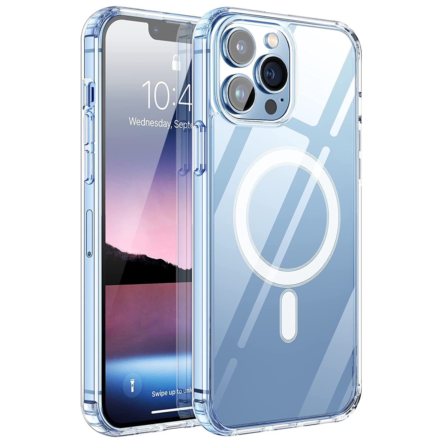 Crystal Clear Transparent Magsafe Back Case for iPhone 13 Pro Max