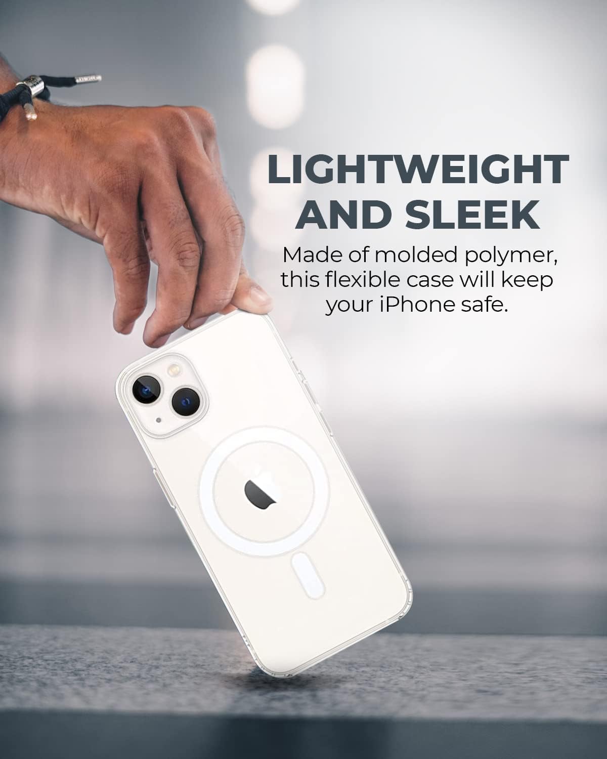 Crystal Clear Transparent Magsafe Back Case for iPhone 14 Plus