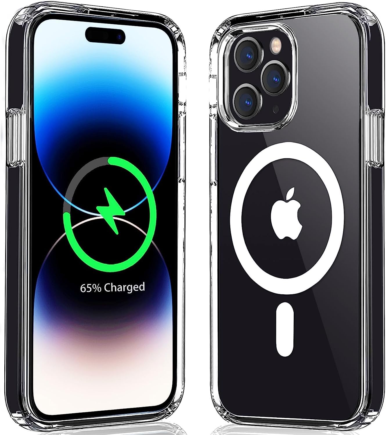 Crystal Clear Transparent Magsafe Back Case for iPhone 14 Pro Max