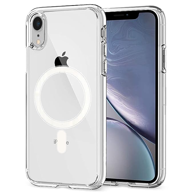Crystal Clear Transparent Magsafe Back Case for iPhone XR