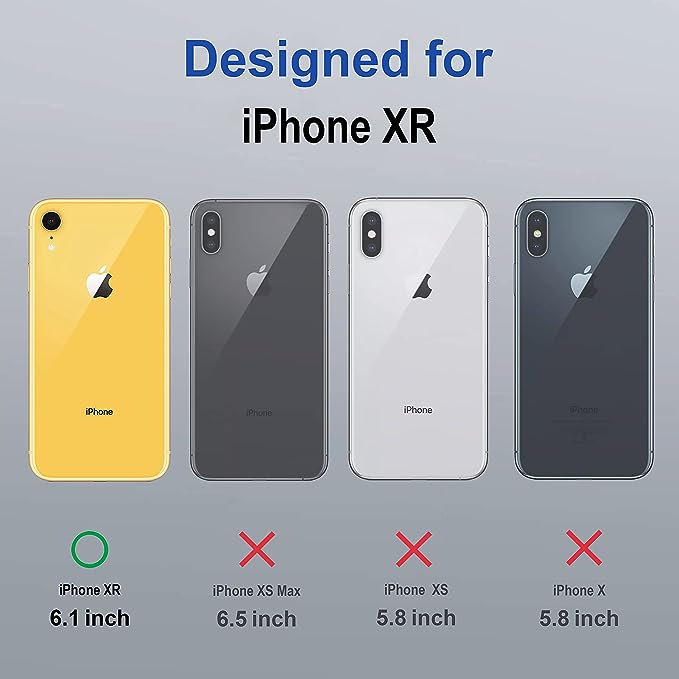 Crystal Clear Transparent Magsafe Back Case for iPhone XR