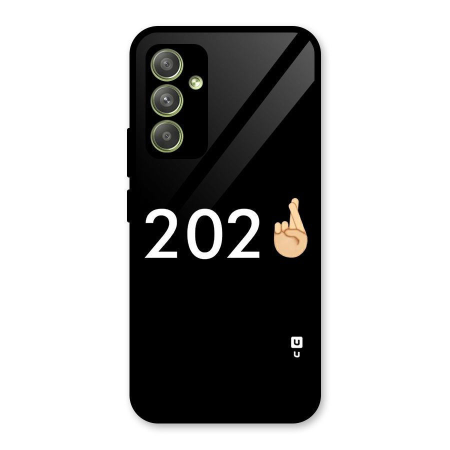 2021 Fingers Crossed Glass Back Case for Galaxy A54