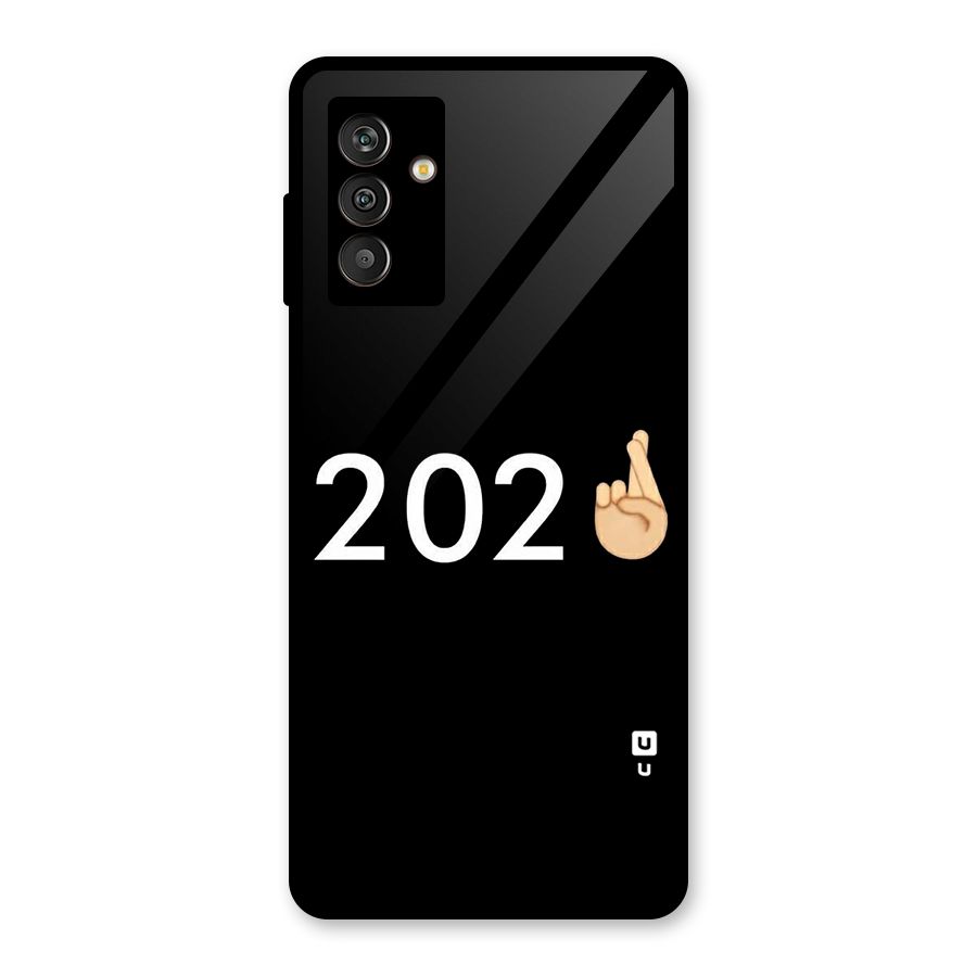2021 Fingers Crossed Glass Back Case for Galaxy M13