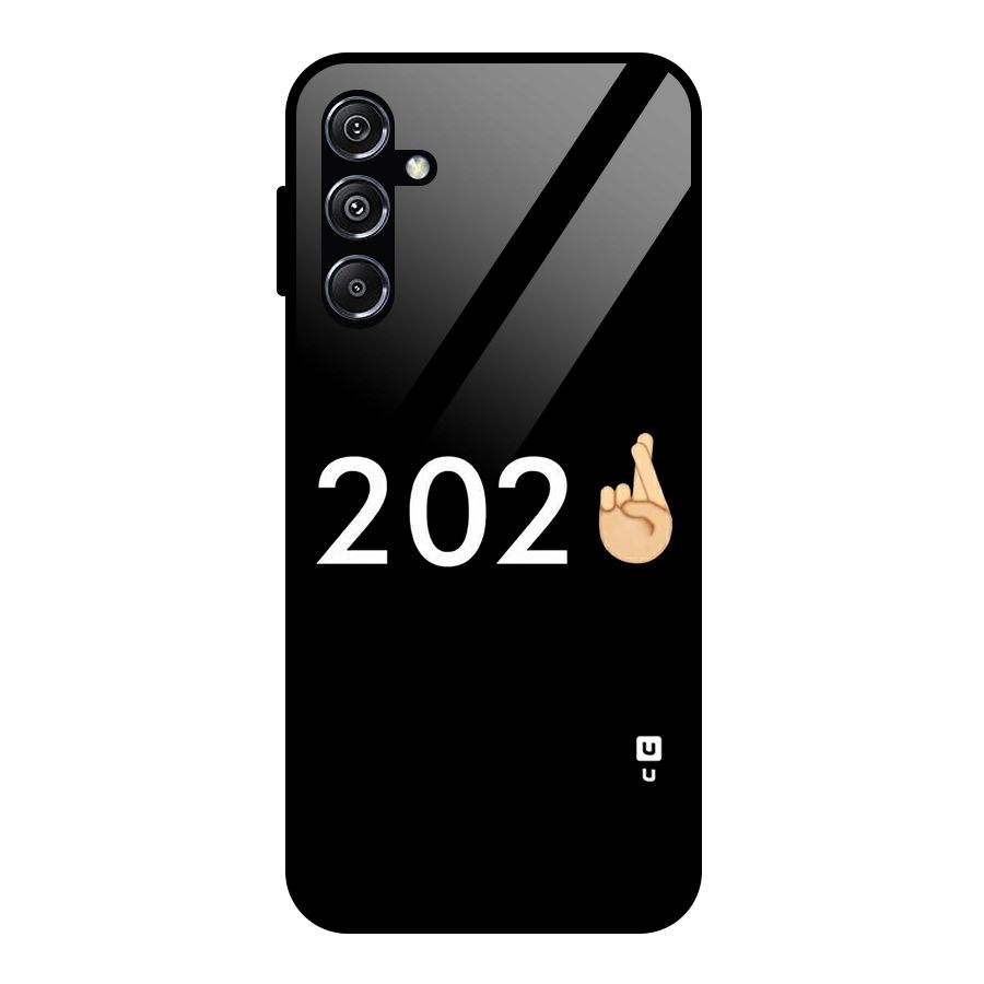 2021 Fingers Crossed Glass Back Case for Galaxy M34 5G