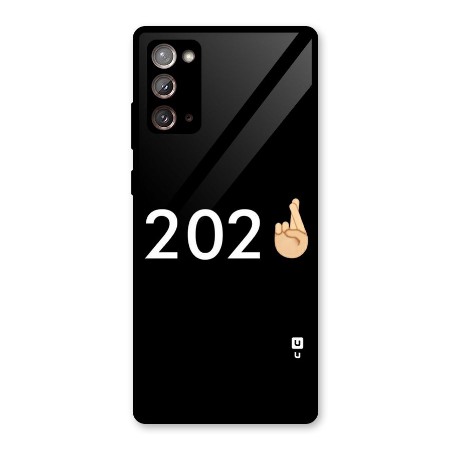 2021 Fingers Crossed Glass Back Case for Galaxy Note 20