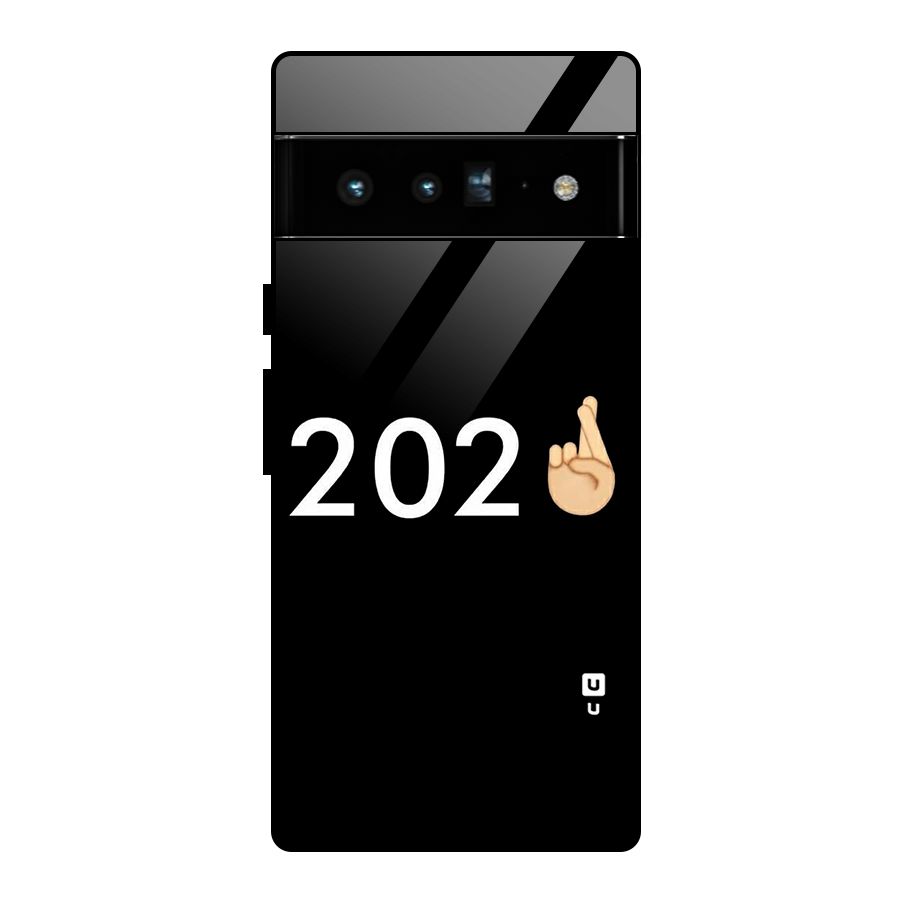2021 Fingers Crossed Glass Back Case for Google Pixel 6 Pro