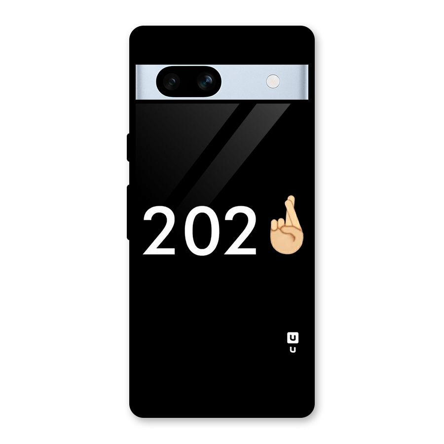2021 Fingers Crossed Glass Back Case for Google Pixel 7a