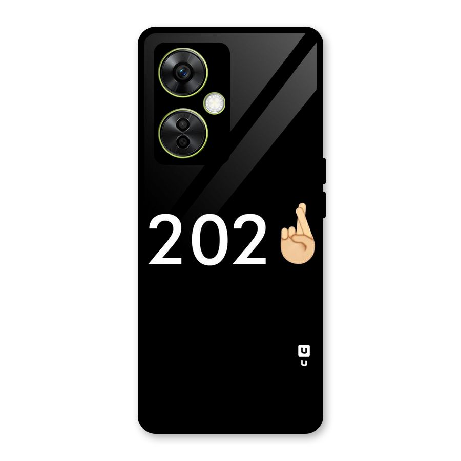 2021 Fingers Crossed Glass Back Case for OnePlus Nord CE 3 Lite