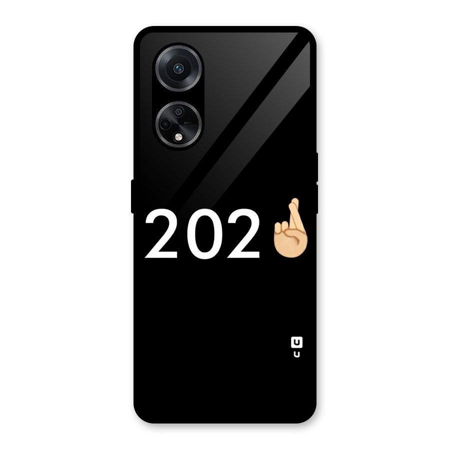 2021 Fingers Crossed Glass Back Case for Oppo F23