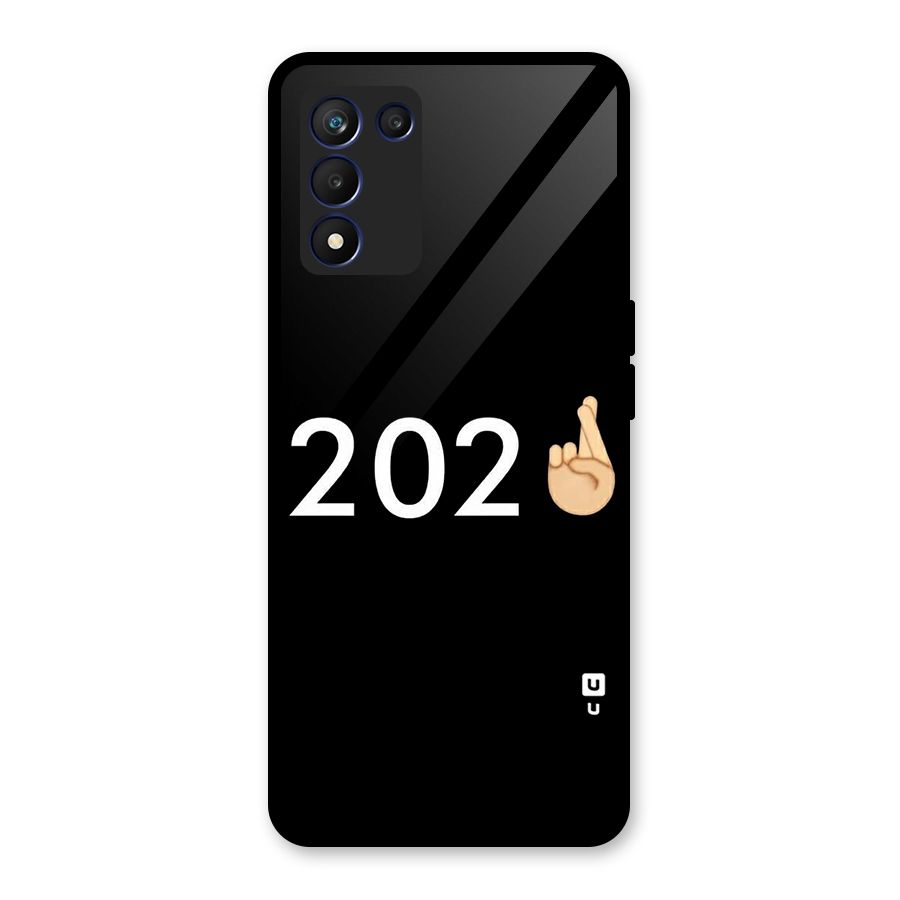 2021 Fingers Crossed Glass Back Case for Realme 9 5G Speed