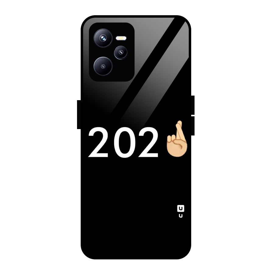 2021 Fingers Crossed Glass Back Case for Realme C35