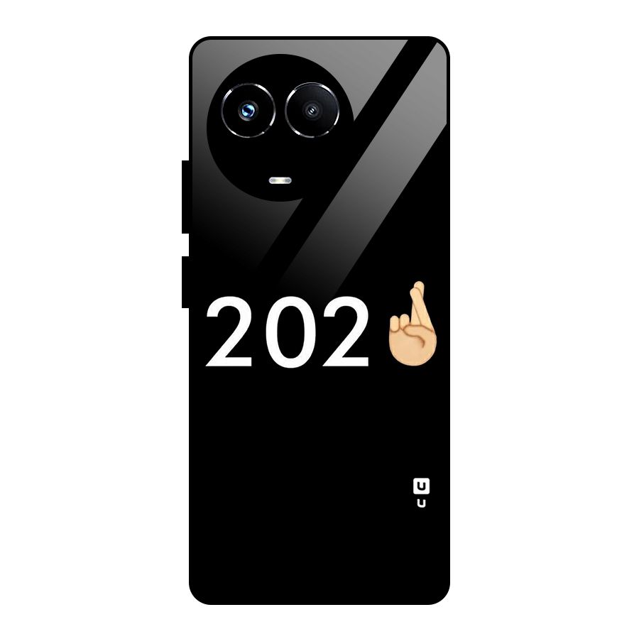 2021 Fingers Crossed Glass Back Case for Realme Narzo 60X