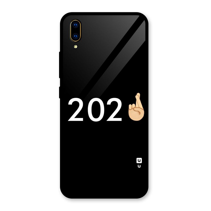 2021 Fingers Crossed Glass Back Case for Vivo V11 Pro