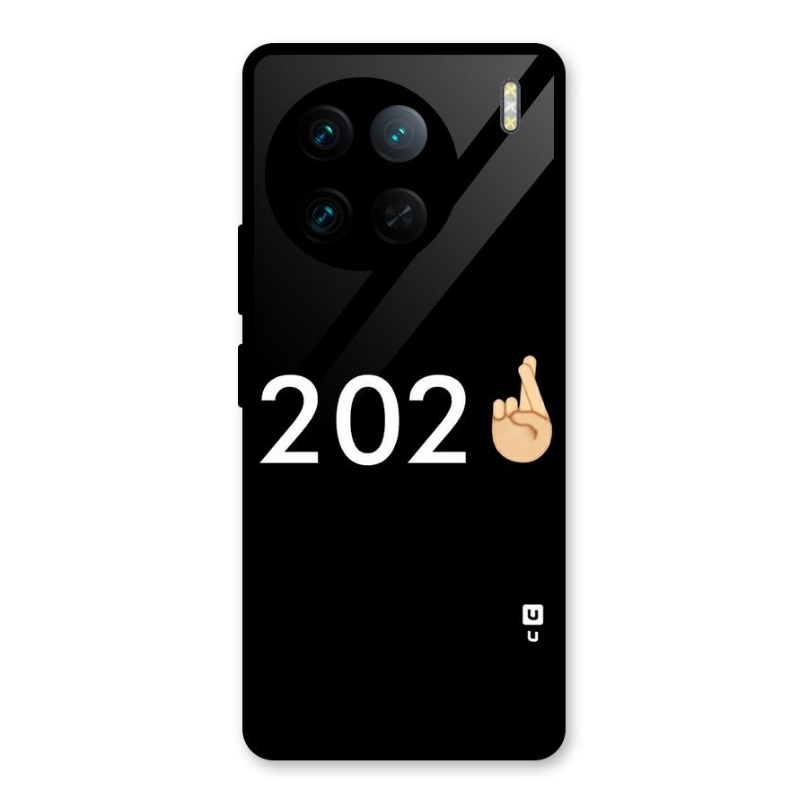 2021 Fingers Crossed Glass Back Case for Vivo X90 Pro