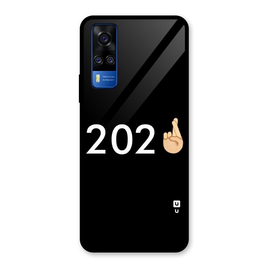 2021 Fingers Crossed Glass Back Case for Vivo Y31