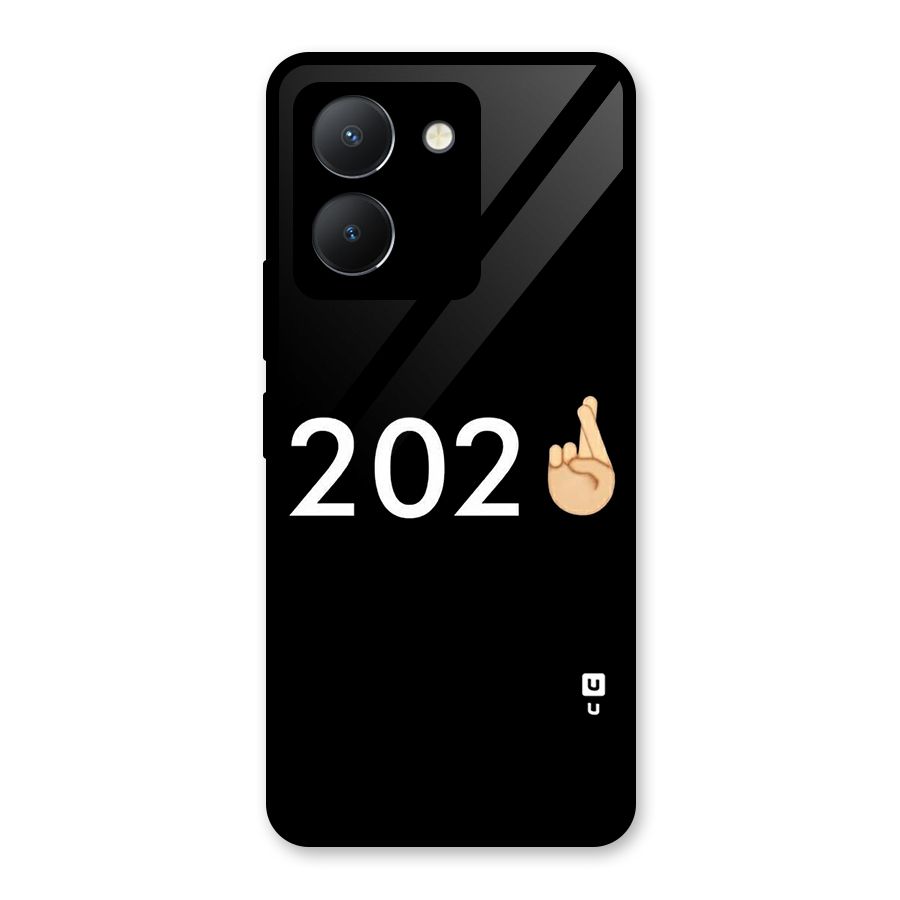 2021 Fingers Crossed Glass Back Case for Vivo Y36