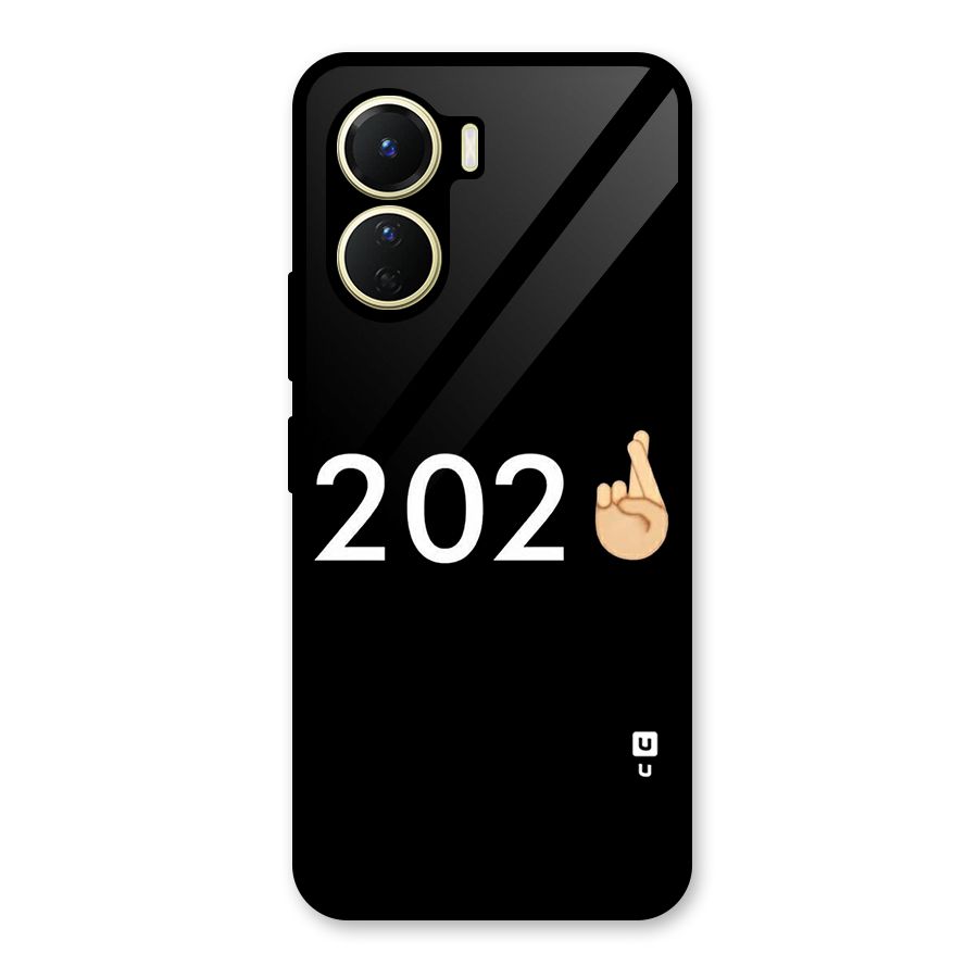 2021 Fingers Crossed Glass Back Case for Vivo Y56