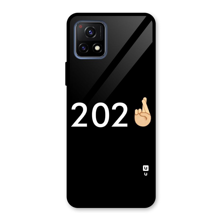 2021 Fingers Crossed Glass Back Case for Vivo Y72 5G
