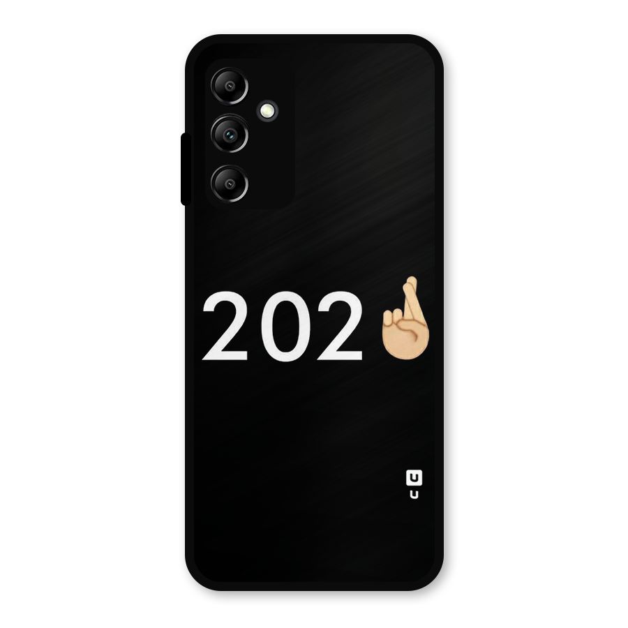2021 Fingers Crossed Metal Back Case for Galaxy A14 5G