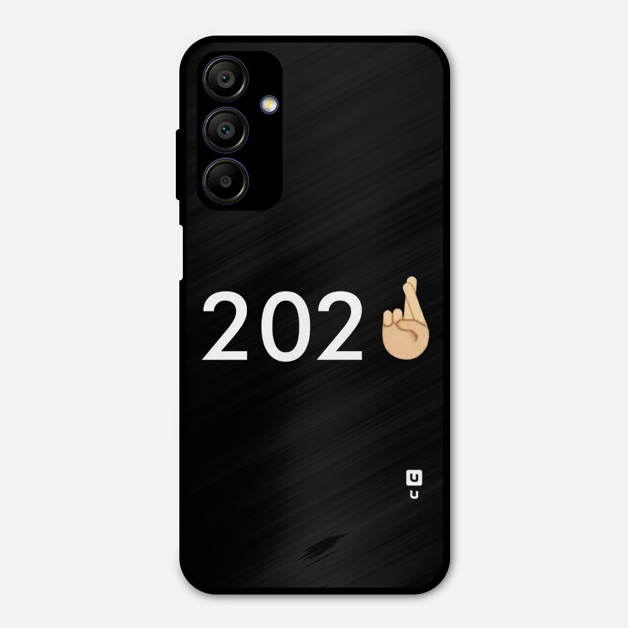 2021 Fingers Crossed Metal Back Case for Galaxy A15 5G