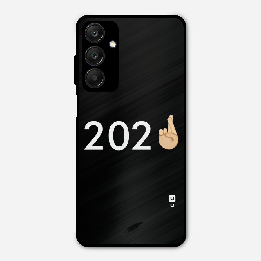2021 Fingers Crossed Metal Back Case for Galaxy A25 5G