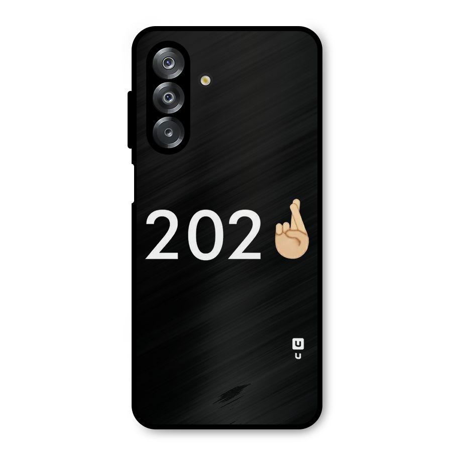 2021 Fingers Crossed Metal Back Case for Galaxy A26