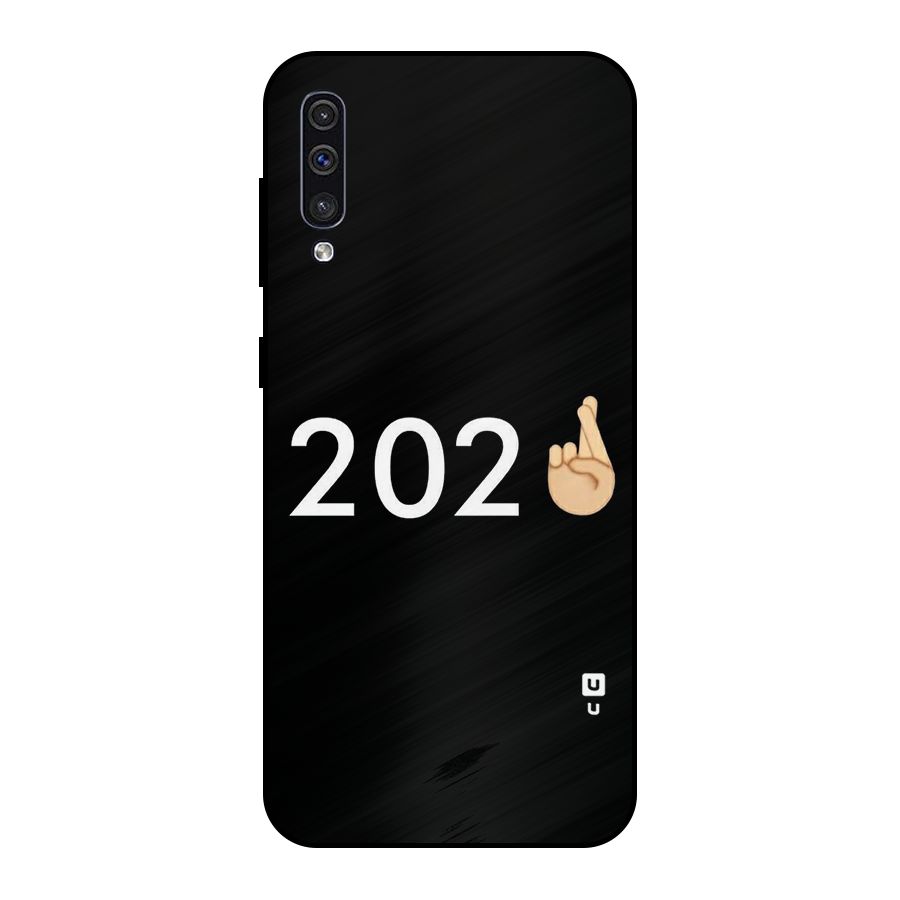 2021 Fingers Crossed Metal Back Case for Galaxy A30s