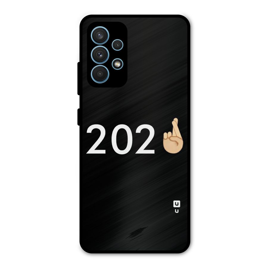 2021 Fingers Crossed Metal Back Case for Galaxy A32