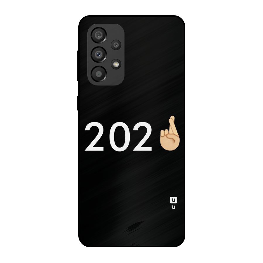 2021 Fingers Crossed Metal Back Case for Galaxy A33 5G