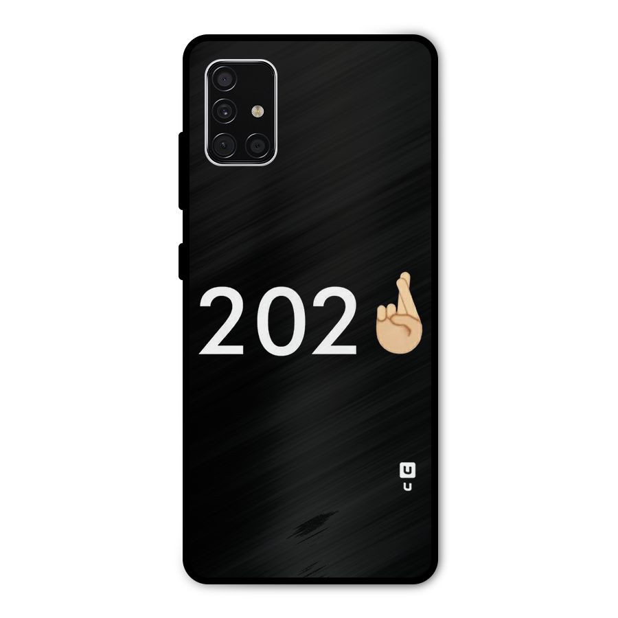 2021 Fingers Crossed Metal Back Case for Galaxy A51