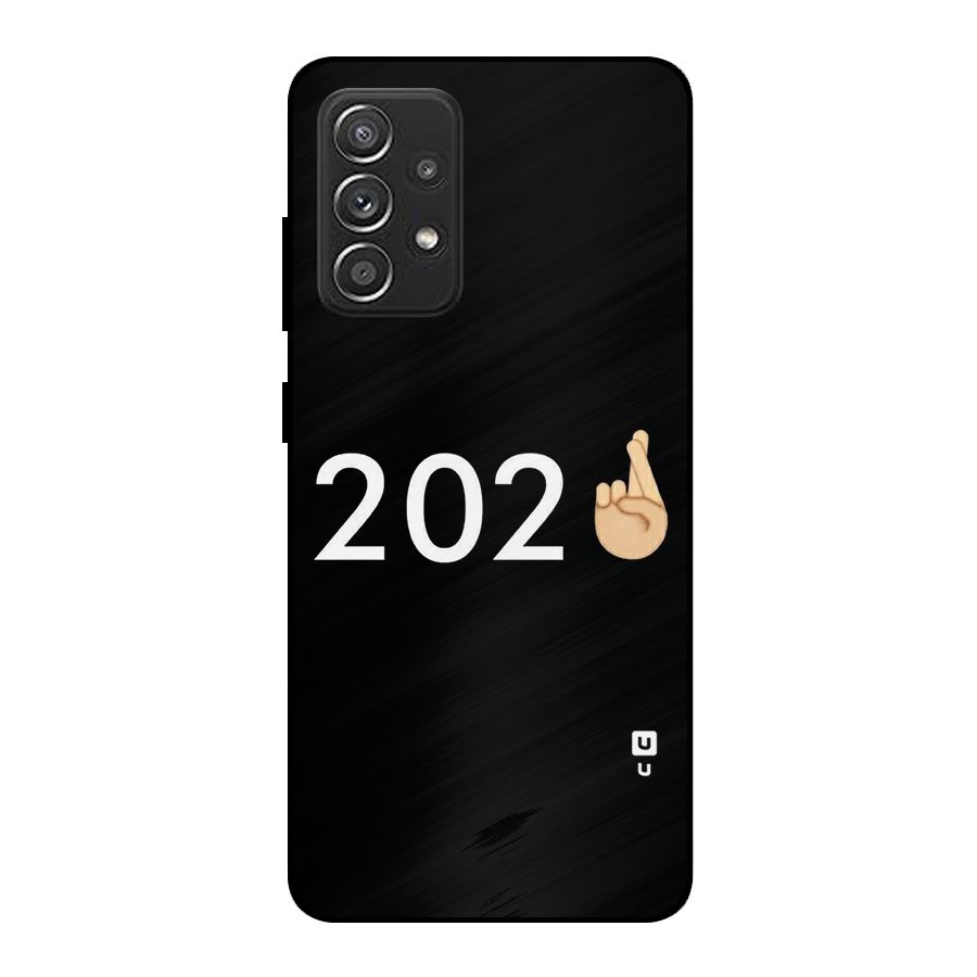 2021 Fingers Crossed Metal Back Case for Galaxy A52s 5G
