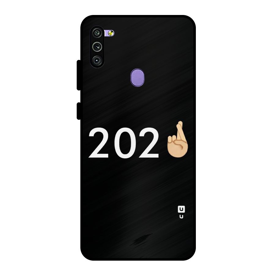 2021 Fingers Crossed Metal Back Case for Galaxy M11