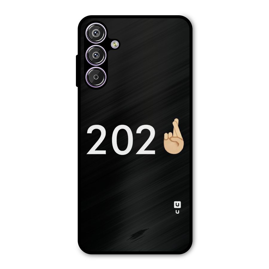 2021 Fingers Crossed Metal Back Case for Galaxy M15