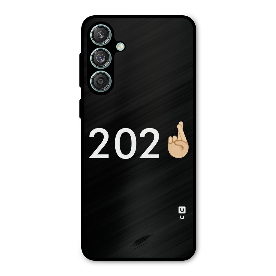 2021 Fingers Crossed Metal Back Case for Galaxy M55 5G