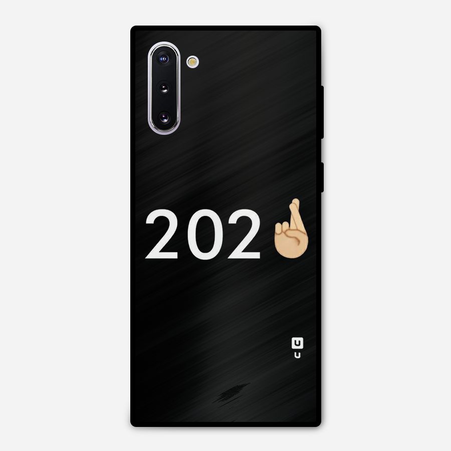 2021 Fingers Crossed Metal Back Case for Galaxy Note 10
