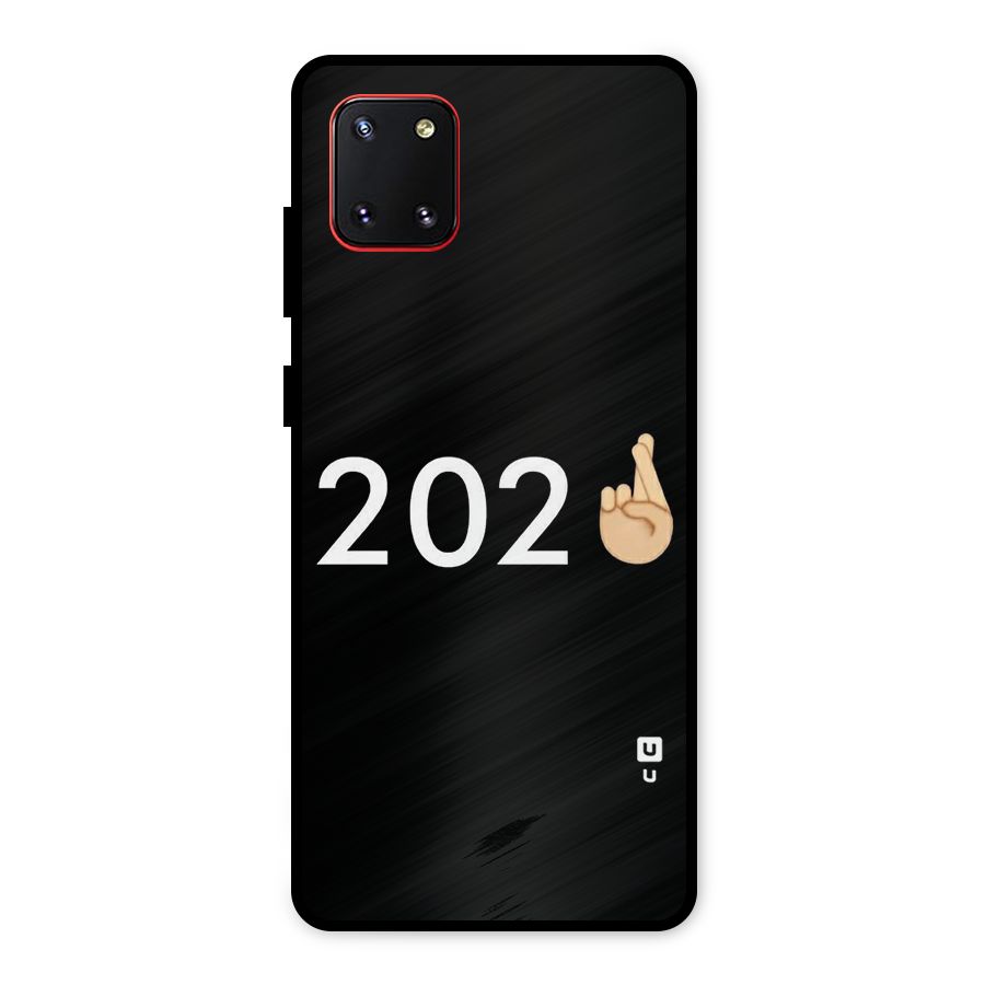 2021 Fingers Crossed Metal Back Case for Galaxy Note 10 Lite
