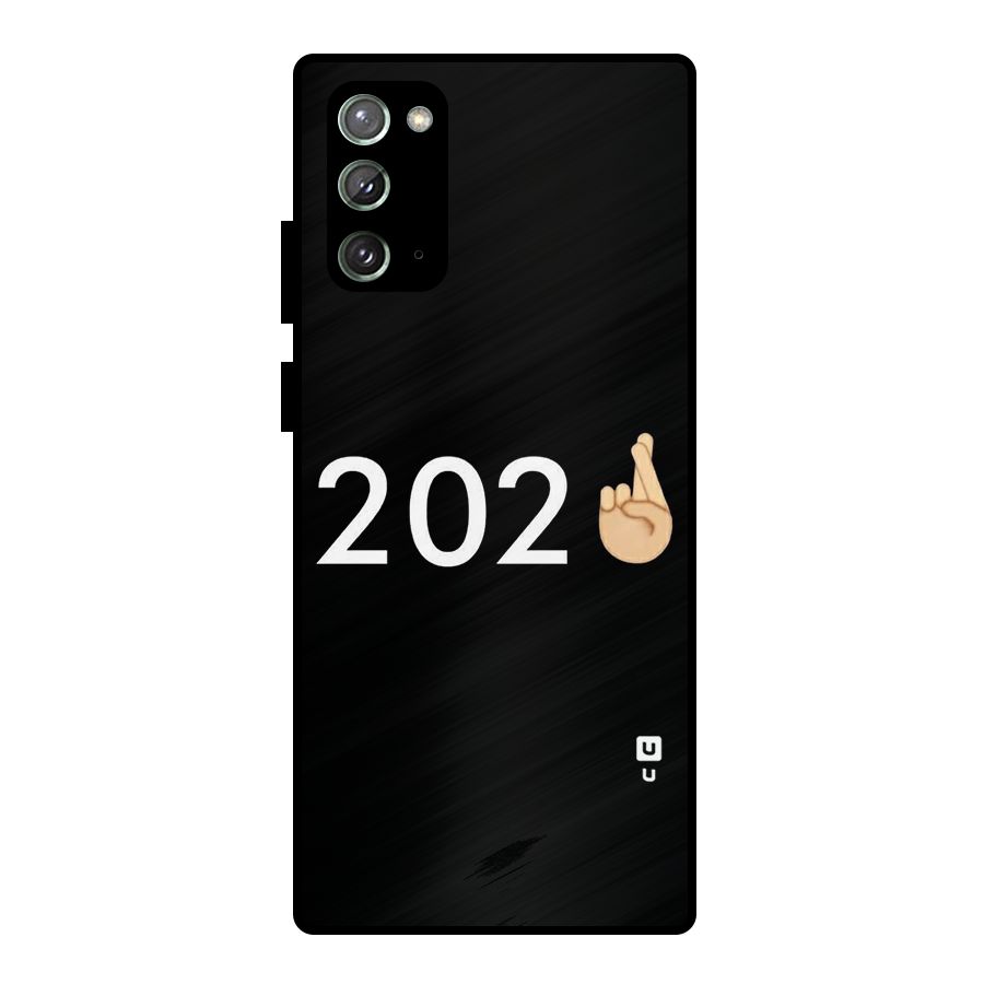 2021 Fingers Crossed Metal Back Case for Galaxy Note 20