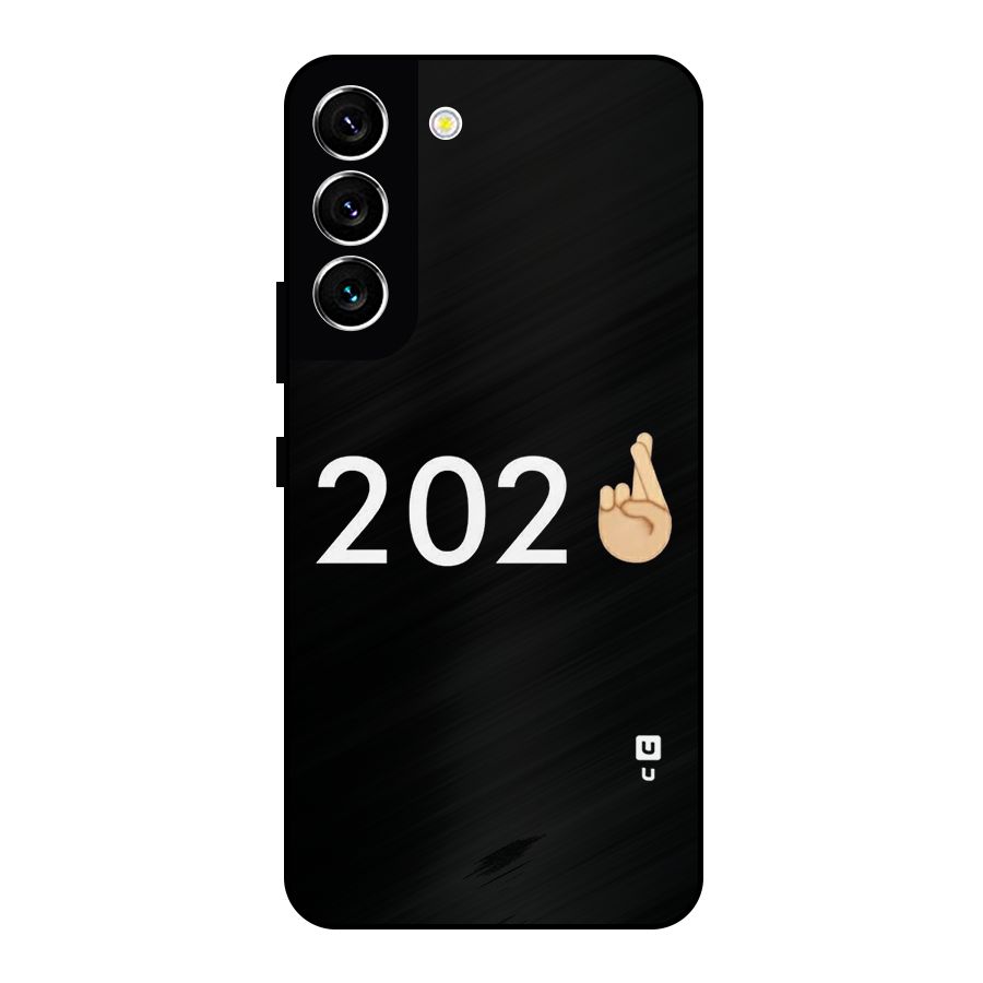 2021 Fingers Crossed Metal Back Case for Galaxy S22 5G