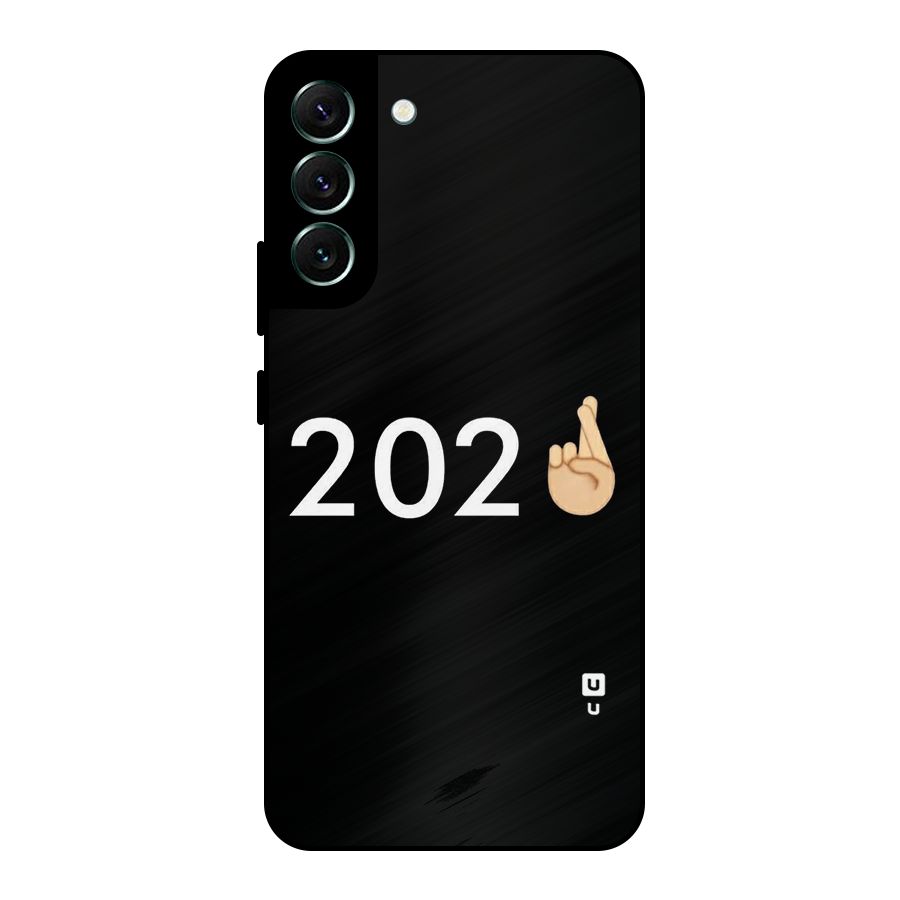 2021 Fingers Crossed Metal Back Case for Galaxy S22 Plus 5G