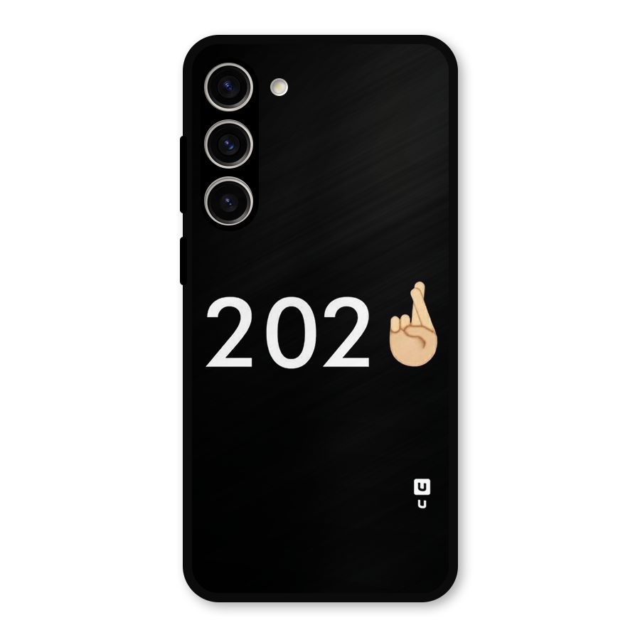 2021 Fingers Crossed Metal Back Case for Galaxy S23 Plus