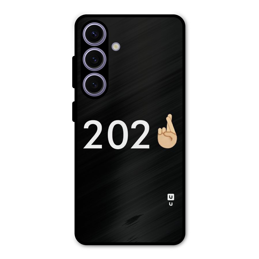 2021 Fingers Crossed Metal Back Case for Galaxy S24