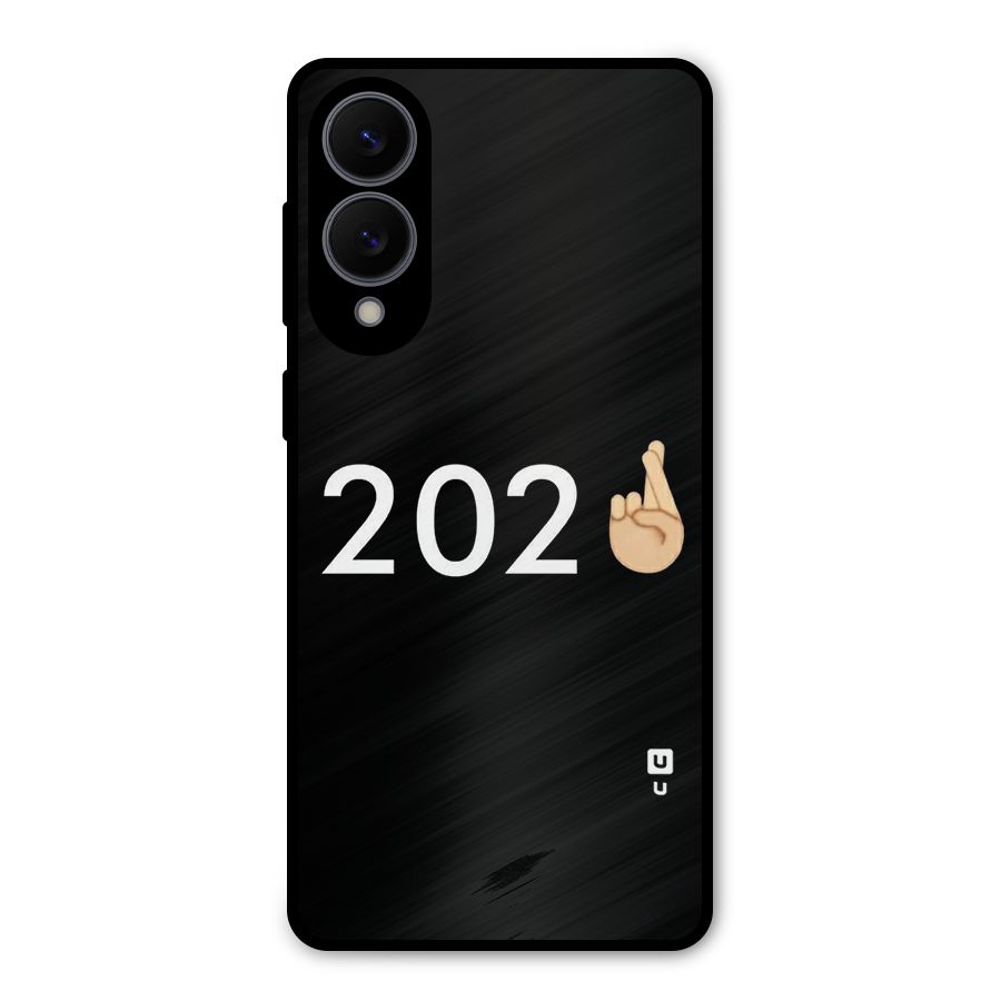 2021 Fingers Crossed Metal Back Case for Galaxy S25 Edge
