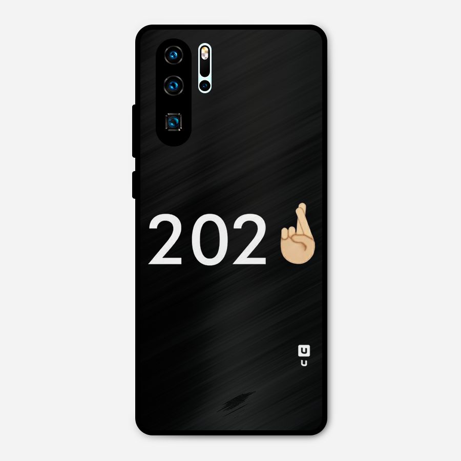 2021 Fingers Crossed Metal Back Case for Huawei P30 Pro