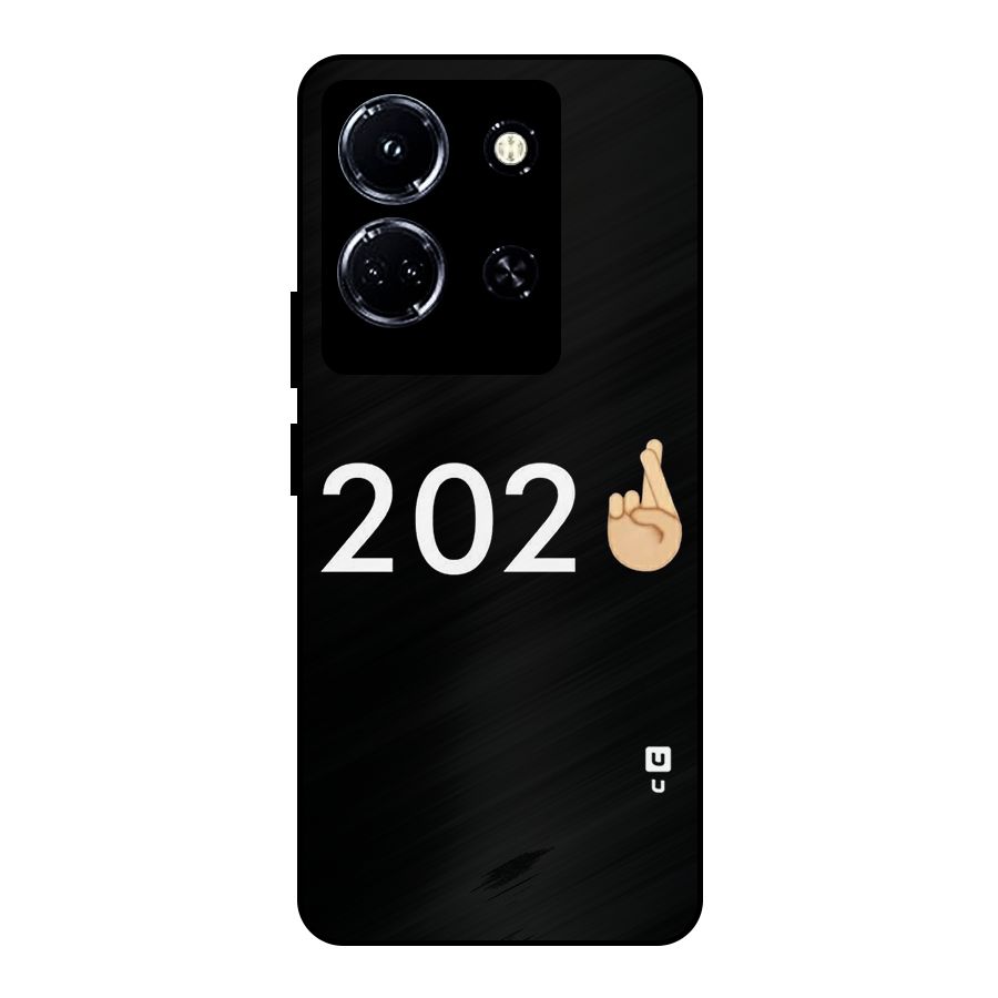 2021 Fingers Crossed Metal Back Case for Infinix Note 30 5G