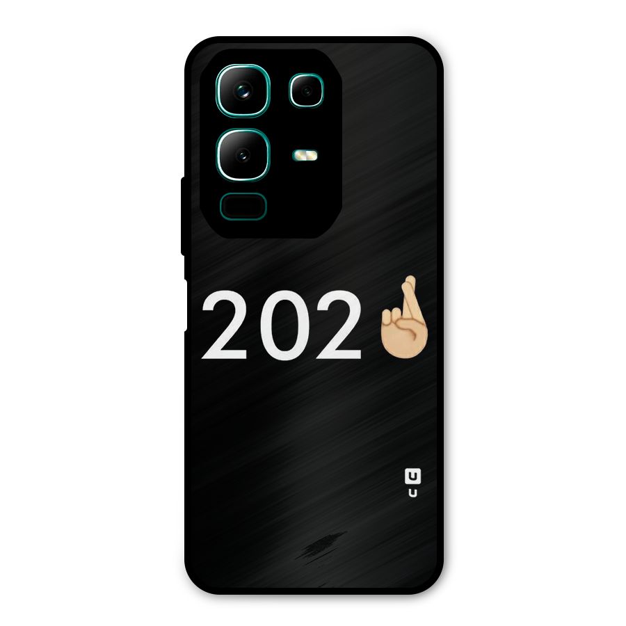 2021 Fingers Crossed Metal Back Case for Infinix Note 50x