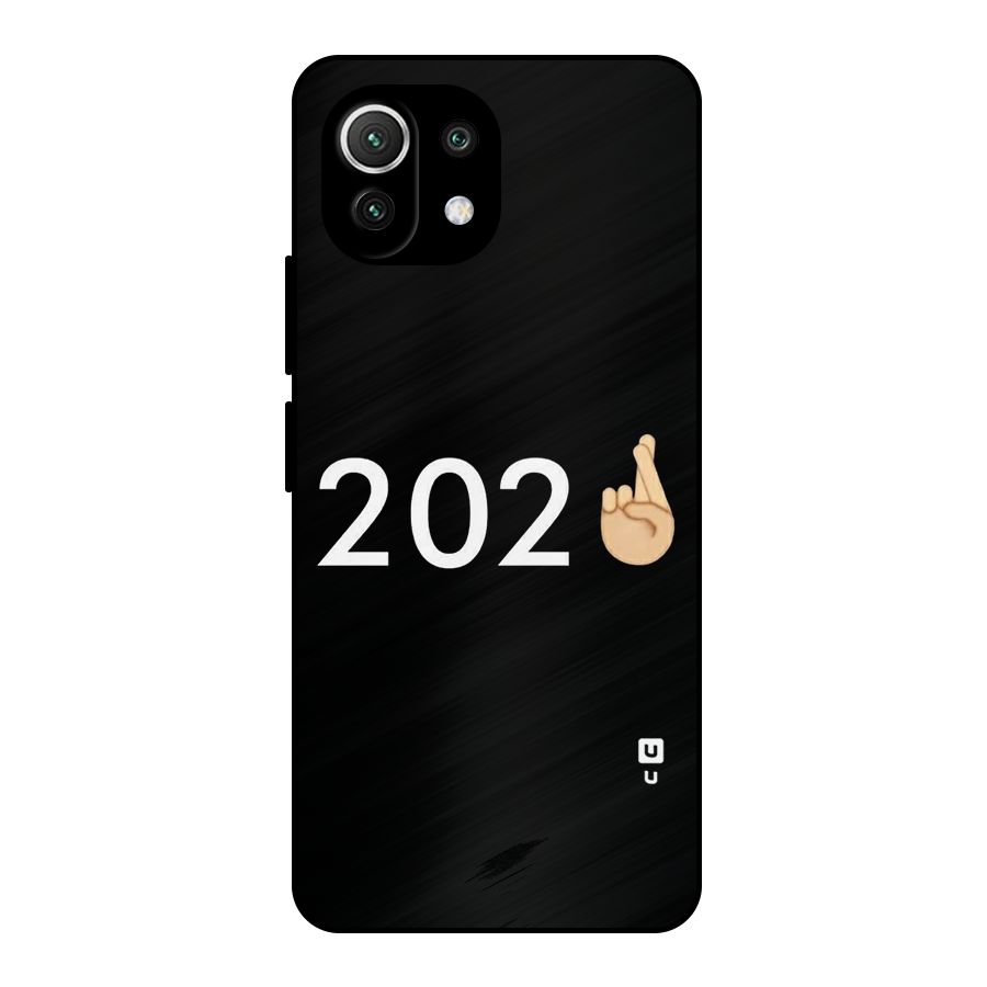 2021 Fingers Crossed Metal Back Case for Mi 11 Lite