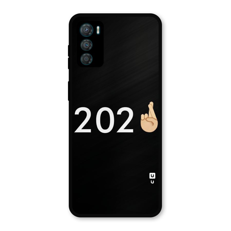 2021 Fingers Crossed Metal Back Case for Moto G42